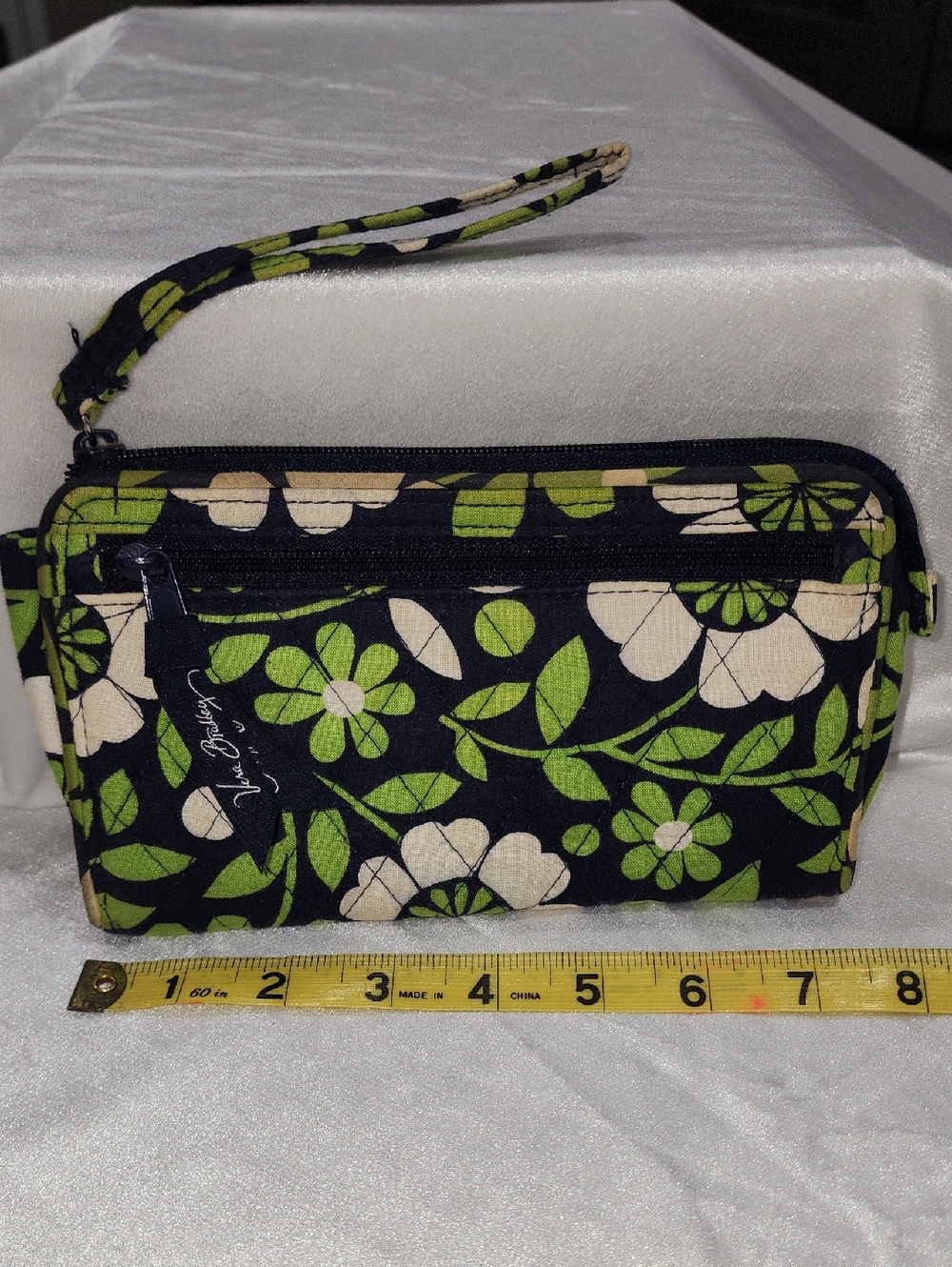 Vera Bradley Cotton Wallet/Wristlet. Discontinued Lucky You. Zipper Closure.